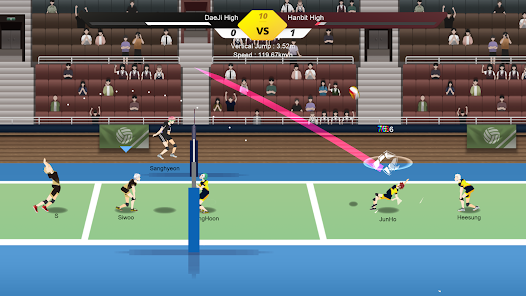 Receiving Training in volleyball story mod apk