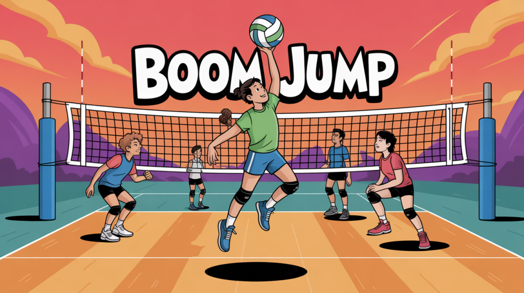 Boom Jump in the Spike Volleyball Story