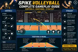 Spike Volleyball Complete Gameplay Guide (Controls, Positions, Strategy)